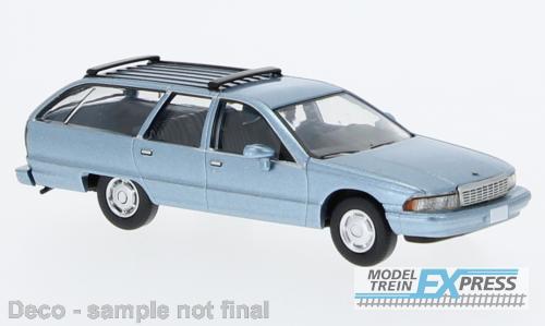 Brekina 870455 Chevrolet Caprice Station Wagon metallic hellblau, 1991,