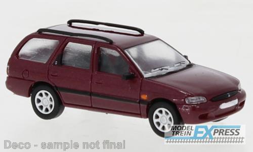 Brekina 870467 Ford Escort MK VII Turnier metallic dunkelrot, 1995,