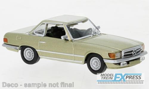 Brekina 870481 Mercedes SL (R107) Hardtop metallic hellgrün, 1985,