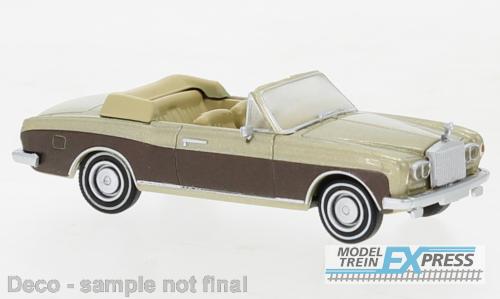 Brekina 870515 Rolls Royce Corniche metallic beige, metallic dunkelbraun, 1971,