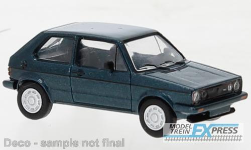 Brekina 870526 VW VW Golf I GTI Pirelli metallic dunkelgrün, 1980,