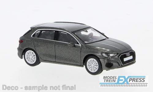 Brekina 870557 Audi A3 (8Y) 2022, dunkelgrau metallic