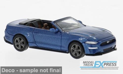 Brekina 870564 Ford Mustang VI Cabriolet, dunkelblau, 2020
