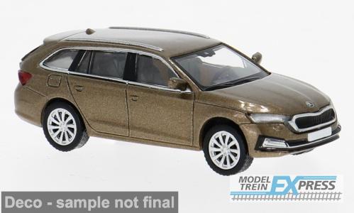 Brekina 870599 Skoda Octavia IV Combi 2019, dunkelbraun
