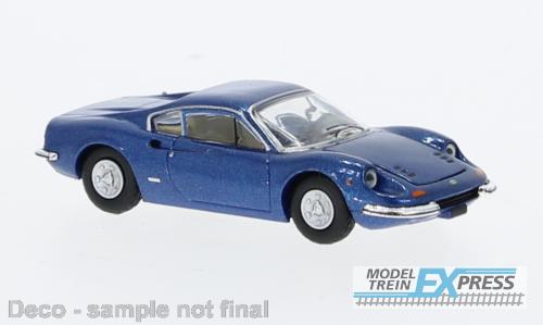 Brekina 870634 Ferrari Dino 246 GT metallic blau, 1969,