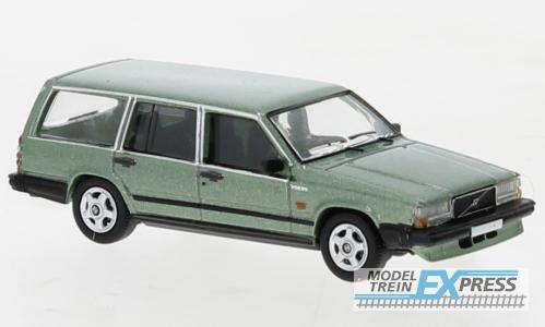 Brekina 870667 Volvo 740 Kombi metallic hellgrün, 1985,