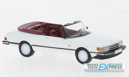 Brekina 870668 Saab 900 Cabriolet metallic weiss, 1986,