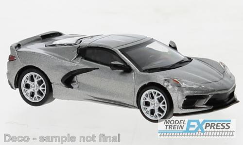 Brekina 870674 Chevrolet Corvette (C8) Stingray metallic grau, 2020,