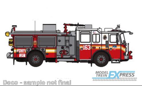 Brekina 870683 KME Severe Service Engine 163 (Westerleigh) 2015, FDNY - Staten Island,