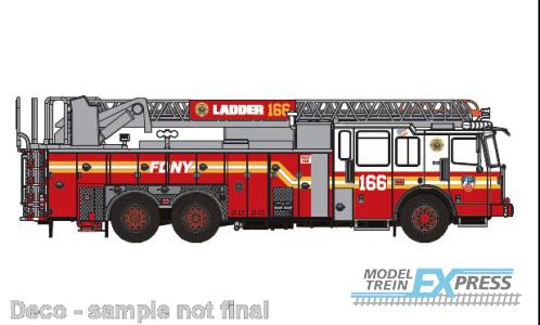 Brekina 870692 Ferrara Ultra Ladder 166 (Coney Island) 2013, FDNY - Brooklyn,