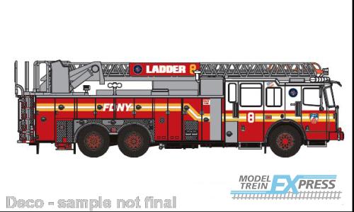 Brekina 870693 Ferrara Ultra Ladder 8 (Tribeca) 2013, FDNY - Manhattan,
