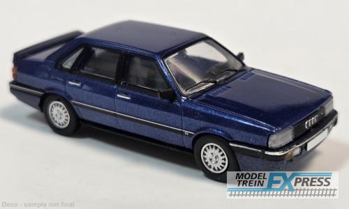 Brekina 870715 Audi 90, dunkelblau metallic, 1984