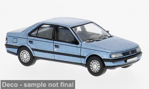 Brekina 870746 Peugeot 405, hellblau, 1987