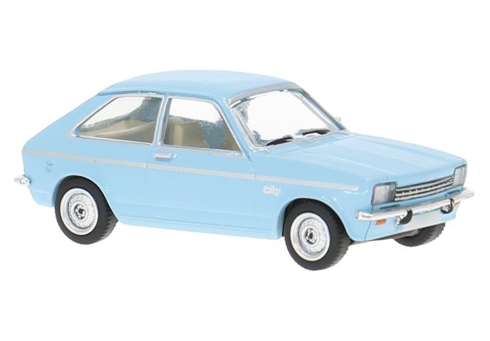Brekina 870772 Opel Kadett C City, blau, 1975