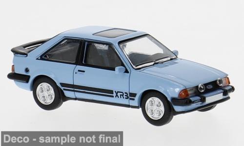Brekina 870791 Ford Escort MK III XR3i, hellblau, 1982