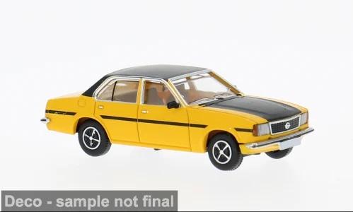 Brekina 870814 Opel Ascona B, dunkelgelb/schwarz, 1975