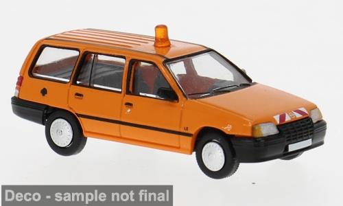 Brekina 871456 Opel Kadett E Caravan, orange, 1985, Kommunal