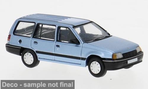 Brekina 871459 Opel Kadett E Caravan, blau, 1989