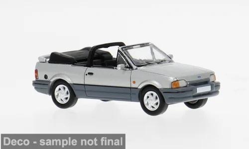 Brekina 871578 Ford Escort MK IV Cabriolet, silber/dunkelgrau, 1986