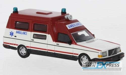 Brekina 87715 Volvo 265 Ambulance weiss, rot, 1985,