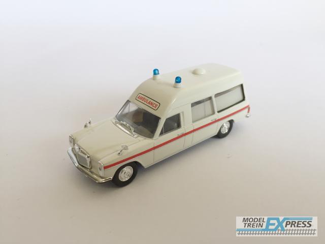 Brekina 91381 Mercedes Ambulance tijdperk IV uitvoering Nederland