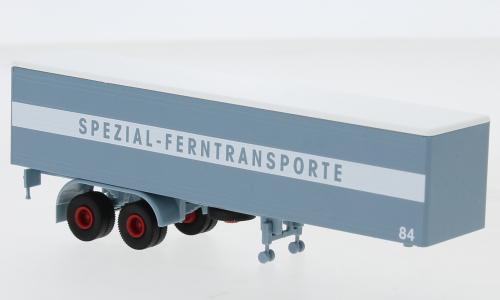 Brekina 95559 Auflieger 2achs Koffer, 1960, blaugraue Spedition