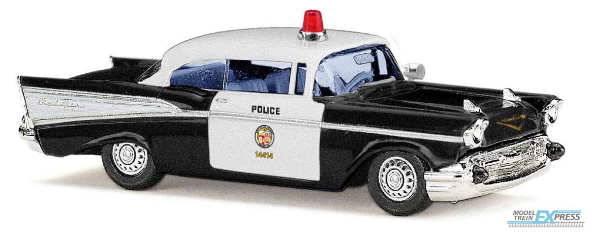 Busch autos 45019 1/87 CHEVROLET BEL AIR '57 LOS ANGELES POLICE 1957 (2/22) *