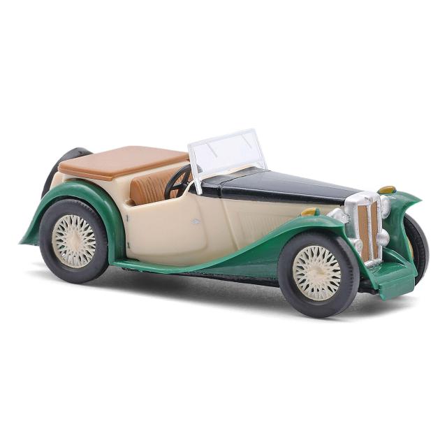 Busch autos 45920 1/87 MG MIDGET, GRÜN/BEIGE