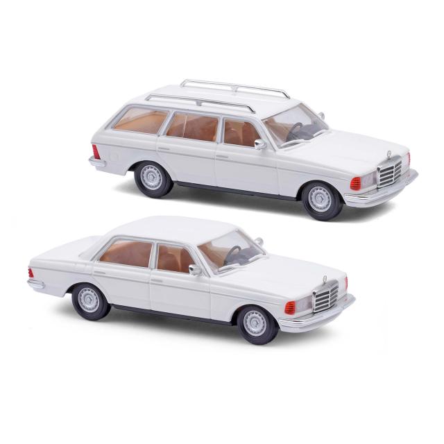 Busch autos 46985 MB W123 LIMO & T MOD WEIß H0