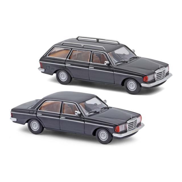 Busch autos 46986 MB W123 LIMO & T MOD SCHWARZ