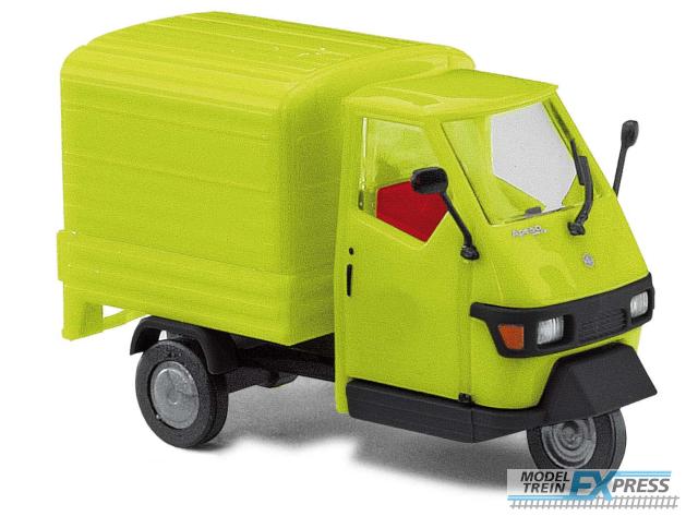Busch autos 48441 1/87 PIAGGIO APE 50 GELBGRÜN 2006 (6/22) *