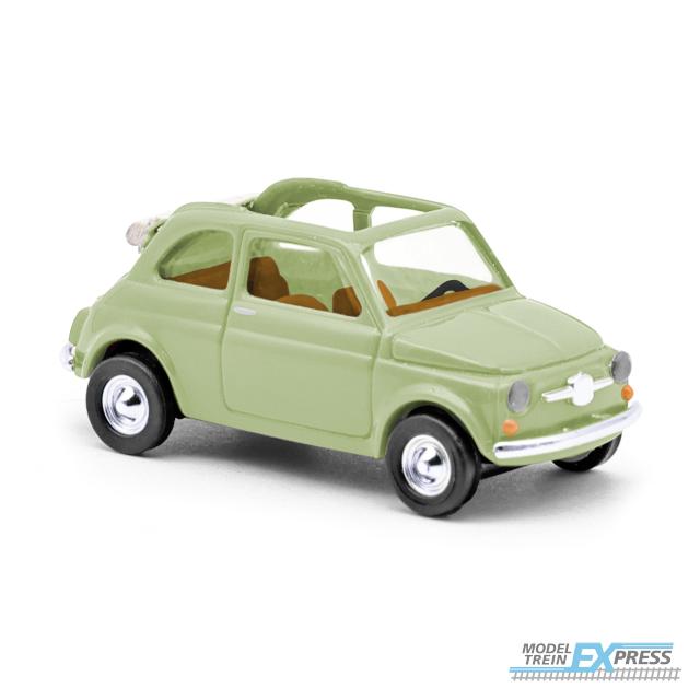 Busch autos 48781 1/87 FIAT 500 CABRIO GRÜN  (08/25) *