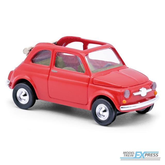 Busch autos 48782 1/87 FIAT 500 CABRIO ROT (08/25) *