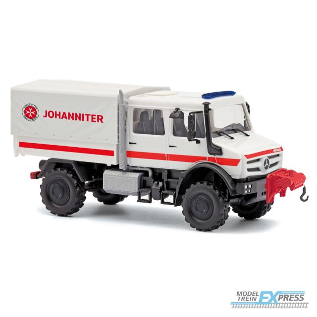Busch autos 51084 1/87 MB UNIMOG 5023 JOHANNITER (08/25) *