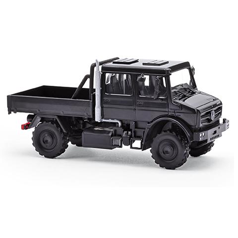 Busch autos 51085 1/87 MERCEDES-BENZ UNIMOG U5023 SCHWARZ MIT BÜGEL
