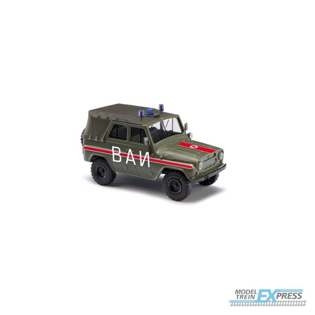 Busch autos 52116 1/87 UAZ 469 WAI MILITÄR-VERKEHRSINSPEK. 1972