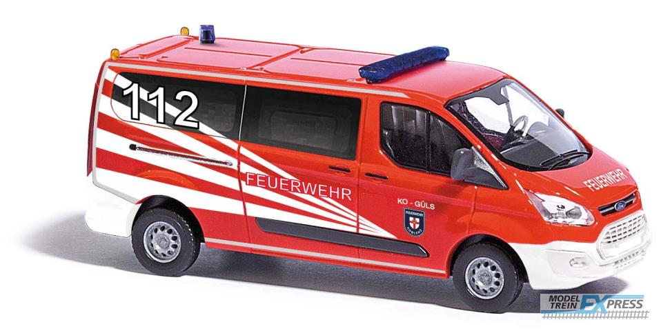 Busch autos 52438 1/87 FORD TRANSIT CUSTOM BUS FW KOBLENZ 2012