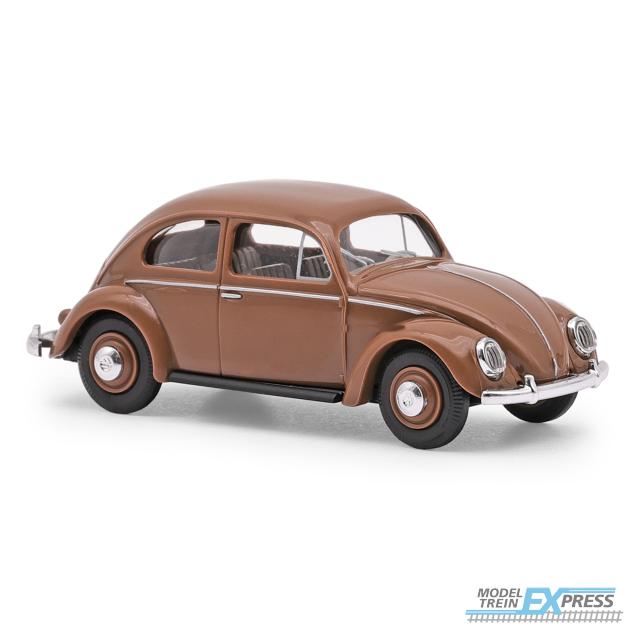 Busch autos 52905 1/87 VW KÄFER BREZELFENSTER BRAUN (08/25) *