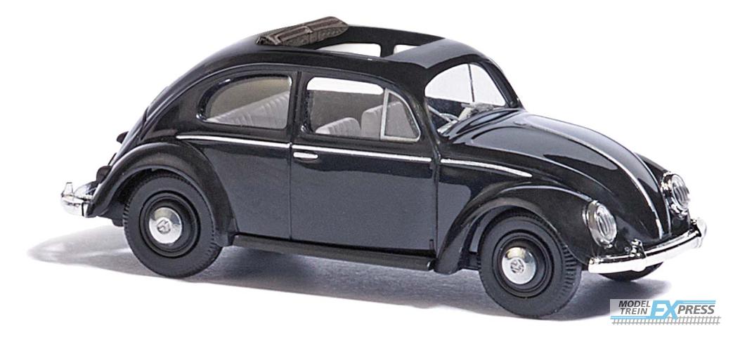 Busch autos 52942 1/87 VW KÄFER BREZELFENSTER FALTDACH SCHWARZ 1952