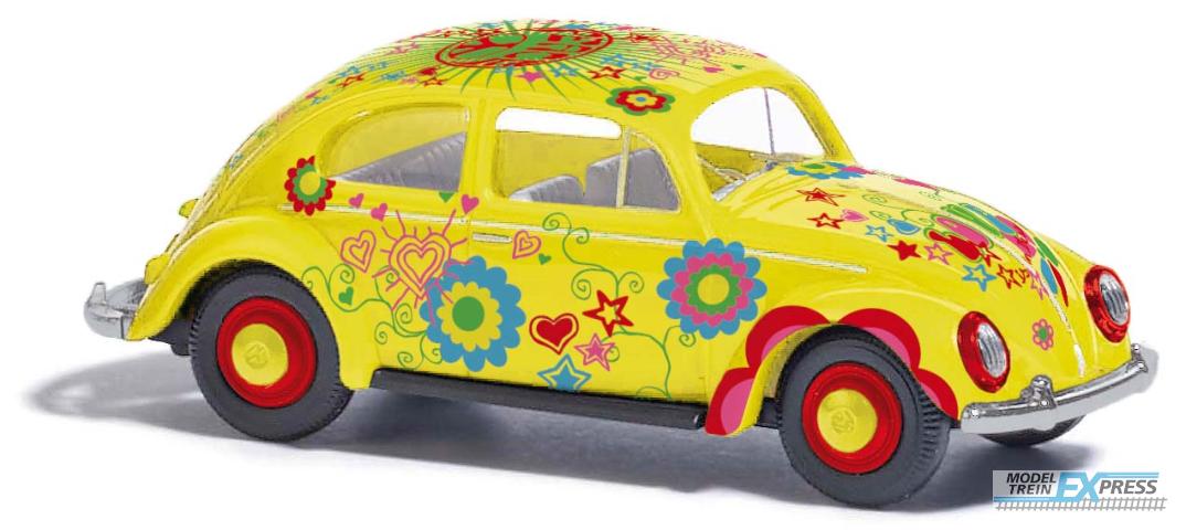 Busch autos 52963 1/87 VW KÄFER MIT BREZELFENSTER HIPPIE KISTE 1952