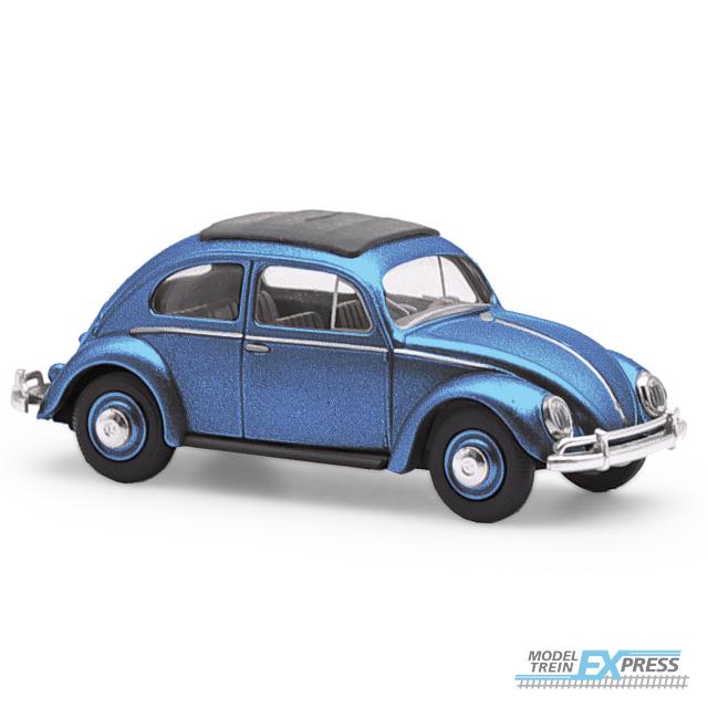 Busch autos 52996 1/87 VW KÄFER OVAL, BLAU (04/25) *