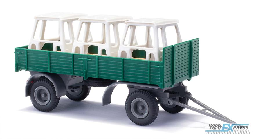 Busch autos 53323 1/87 IFA HL 80 ANHÄNGER TRAKTORKABINEN ZT 300 1967