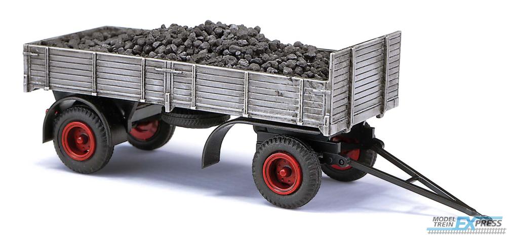 Busch autos 53324 1/87 IFA HL 80 ANHÄNGER KOHLELADUNG 1957
