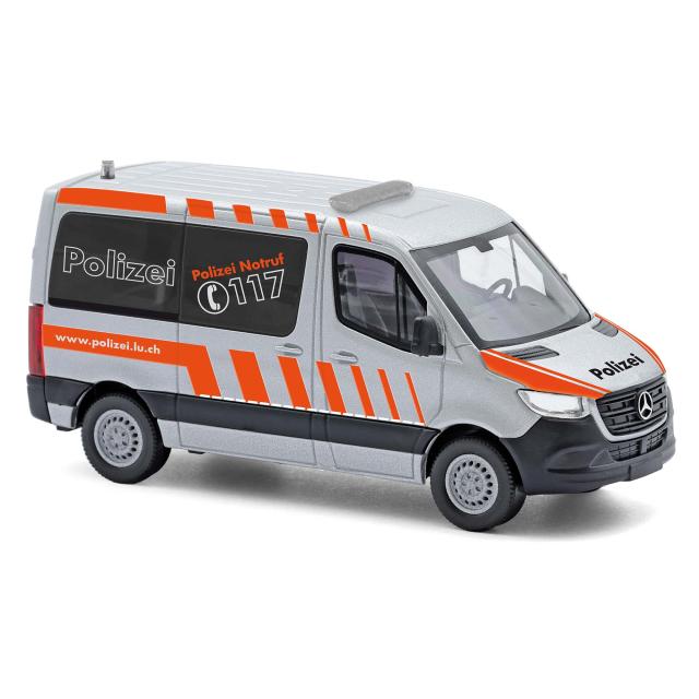 Busch autos 53474 1/87 MB SPRINTER, POLIZEI SCHWEIZ
