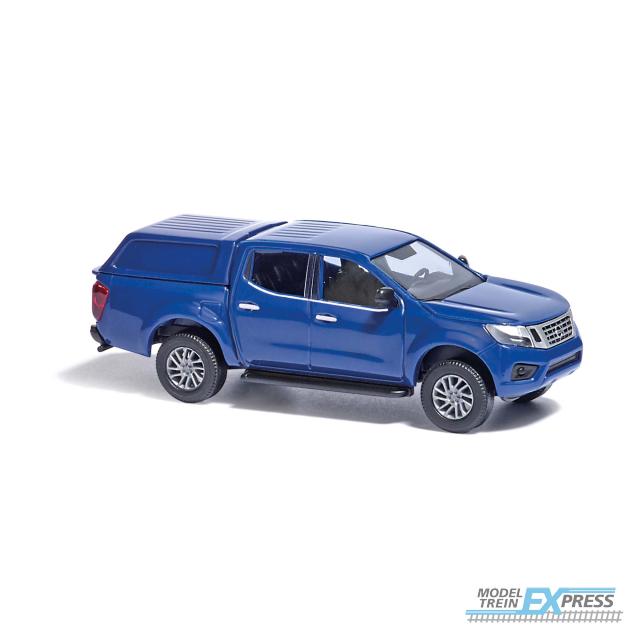 Busch autos 53705 1/87 NISSAN NAVARA MIT HARDTOP BLAU 2015