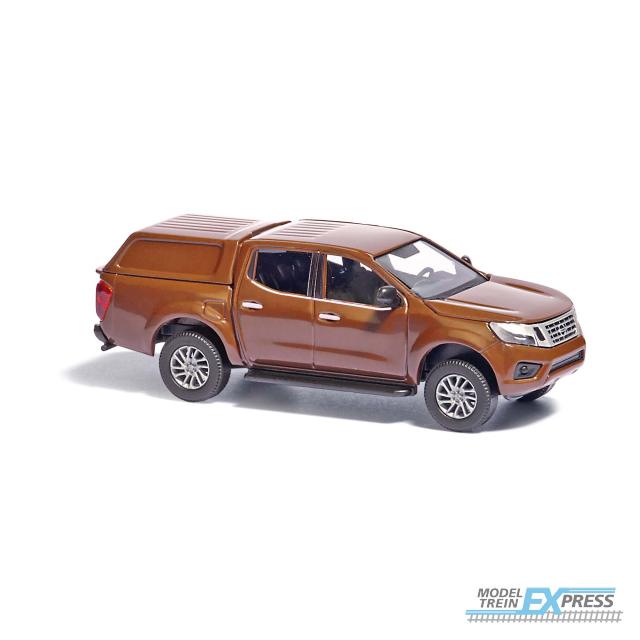 Busch autos 53706 1/87 NISSAN NAVARA MIT HARDTOP BRAUN 2015