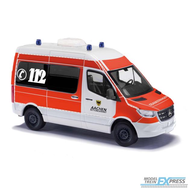 Busch autos 54060 1/87 MERCEDES-BENZ SPRINTER K. RETT. AACHEN 2018