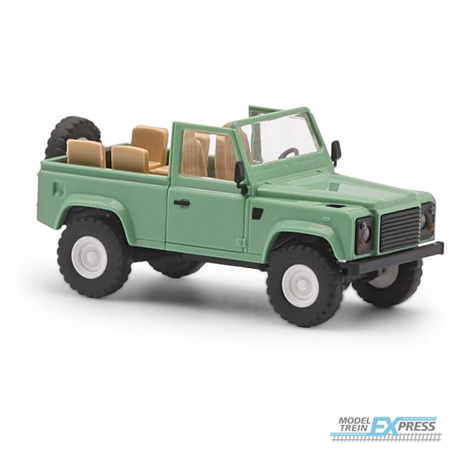 Busch autos 54391 1/87 LAND ROVER 90 OFFEN, GRÜN  (04/25) *