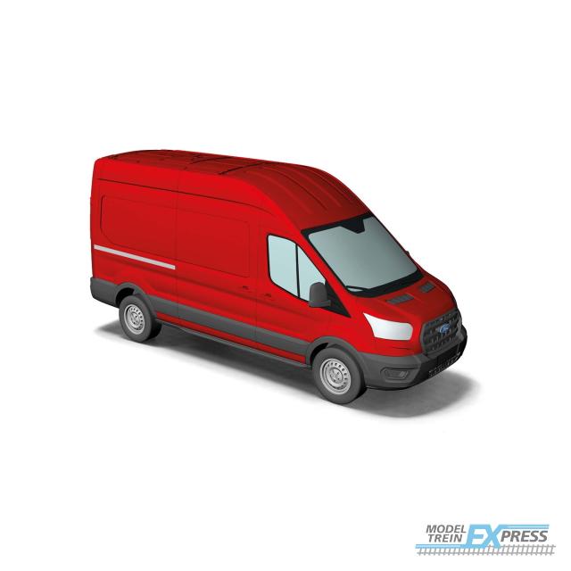 Busch autos 54500 1/87 FORD TRANSIT KASTENWAGEN ROT 2014