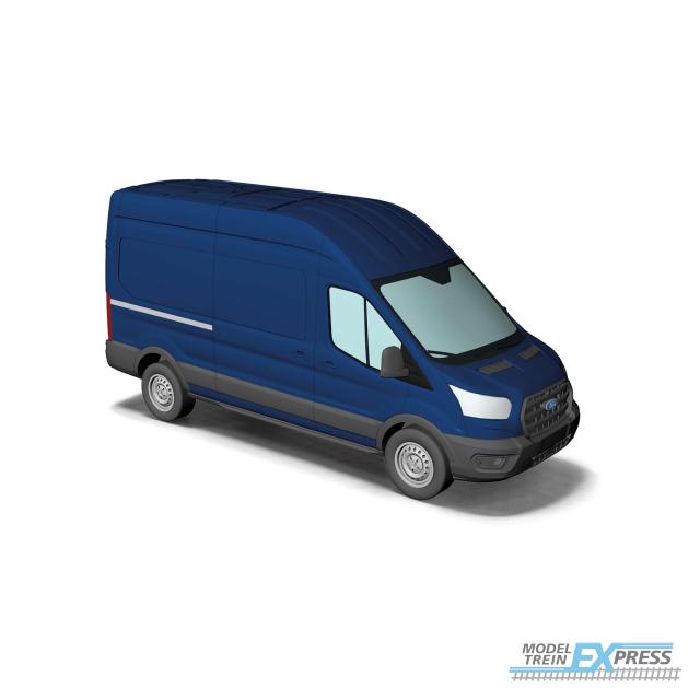 Busch autos 54501 1/87 FORD TRANSIT KASTENWAGEN BLAU 2014